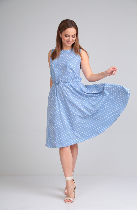 Платье Lady Line 544 голубой