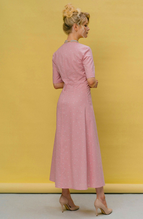 Платье JRSy 2450 розовый_горошек