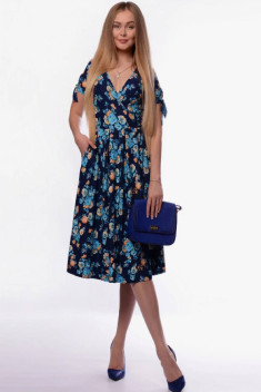 Платье Patriciа NY1311-5 темно-синий,голубой
