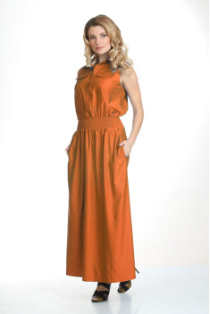 Платье Liona Style 430 оранжевый