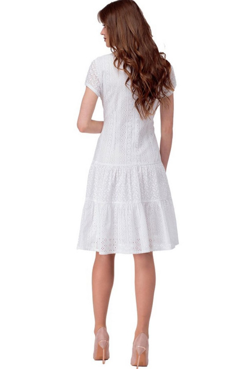 Хлопковое платье AMORI 9524 молочный