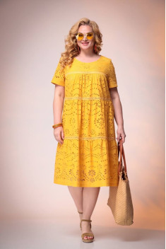 женские платья Romanovich Style 1-2387 горчица