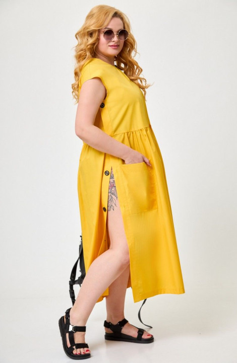 женские платья Anelli 1059 желтый