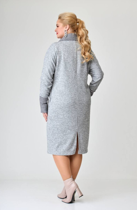 Трикотажное платье Avenue Fashion 0112 серый