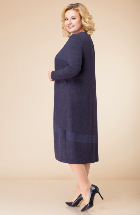 Трикотажное платье Линия Л Б-1745 тёмно-синий