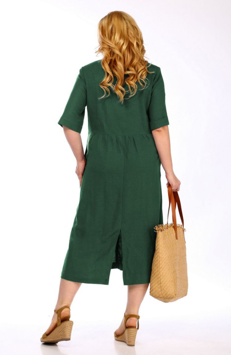 Льняное платье Jurimex 2915 зеленый