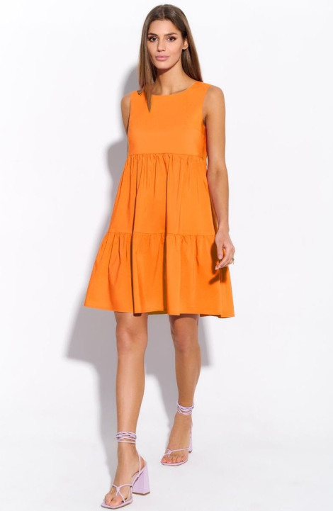Хлопковое платье AYZE 72734 оранжевый