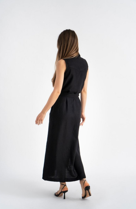 Льняное платье Mirolia 1165 чёрный