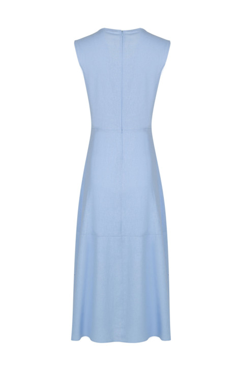 Льняное платье Elema 5К-12507-1-170 голубой
