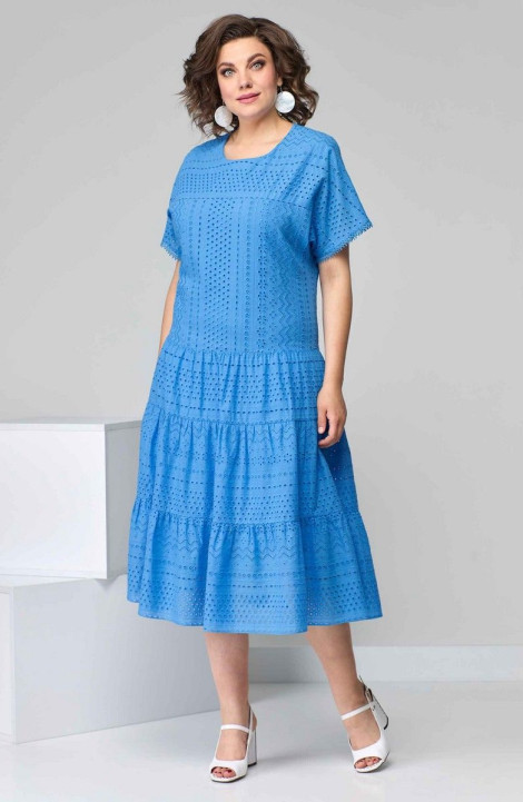 Хлопковое платье Асолия 2618 голубой