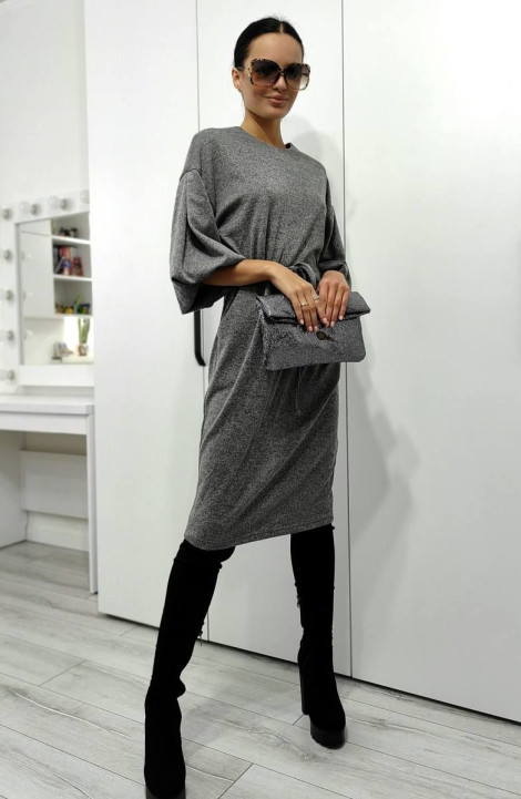 Трикотажное платье Patriciа C15245 серый