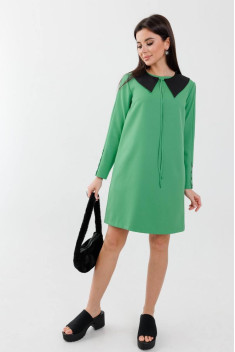 Трикотажное платье Anelli 1184 зеленый