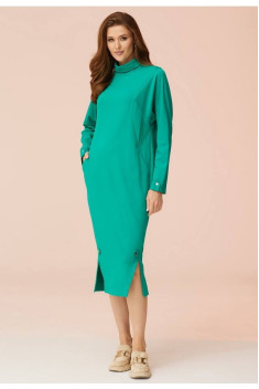 Трикотажное платье Faufilure C1412 зеленый