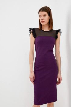 Трикотажное платье Patriciа NY14761 фиолетовый,черный
