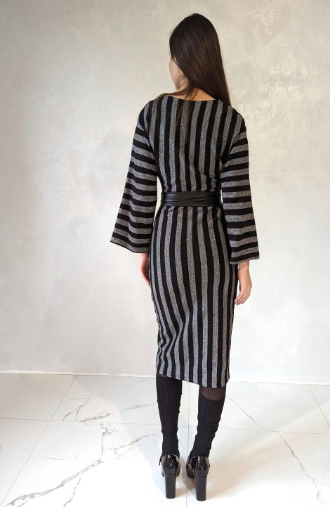 Трикотажное платье Patriciа 01-5400 черный,серый