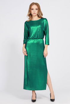 Трикотажное платье Bazalini 4851 зеленый