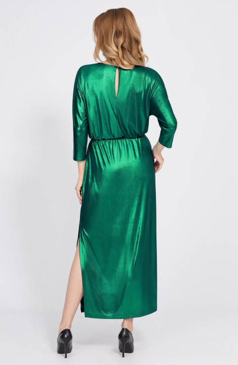 Трикотажное платье Bazalini 4851 зеленый