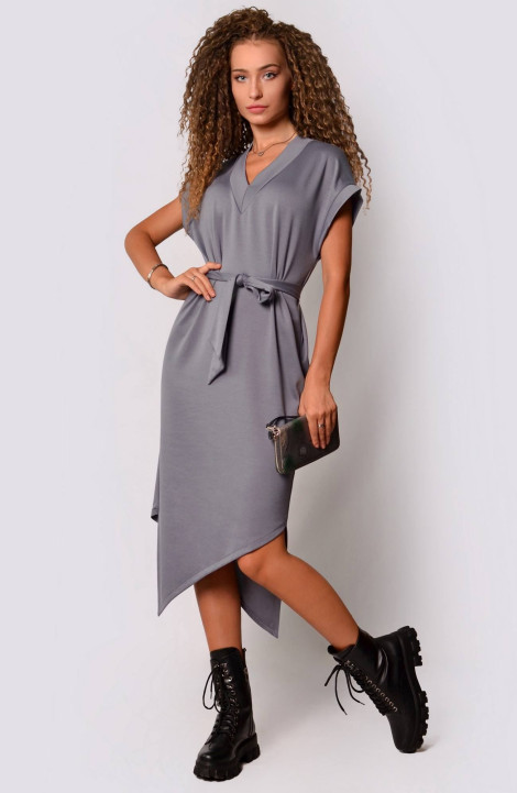 Трикотажное платье Patriciа NY15074 серый