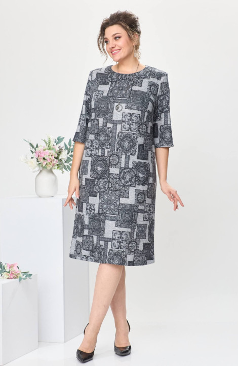 Платье Romanovich Style 1-2639 серый