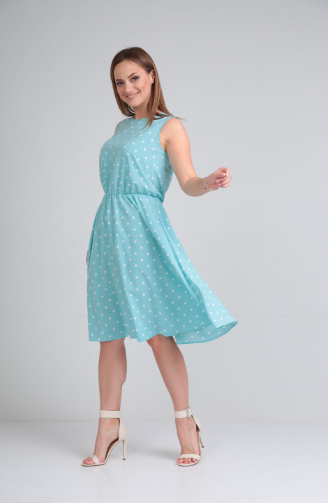 Платье Lady Line 544 нежно-голубой
