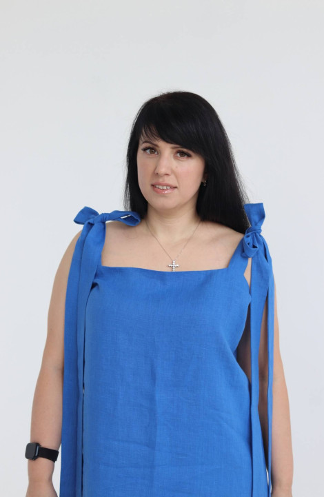 Платье SK Brand SK7149 синий(василек)