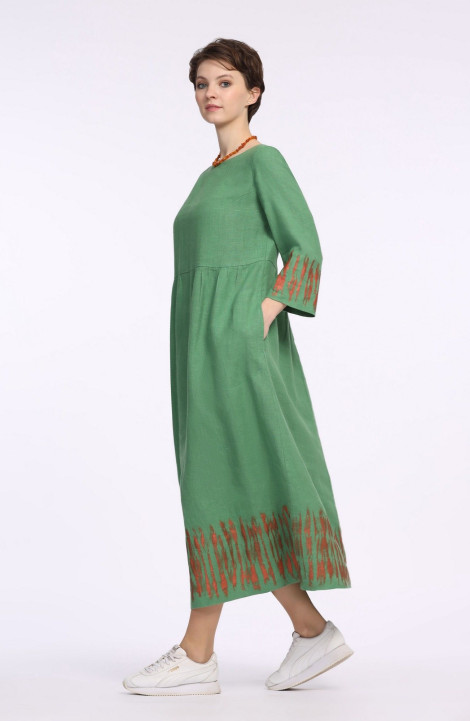 Платье Полинушка 431 зеленый