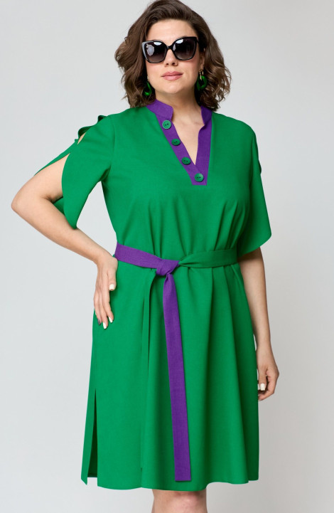 Платье EVA GRANT 7177 зелень