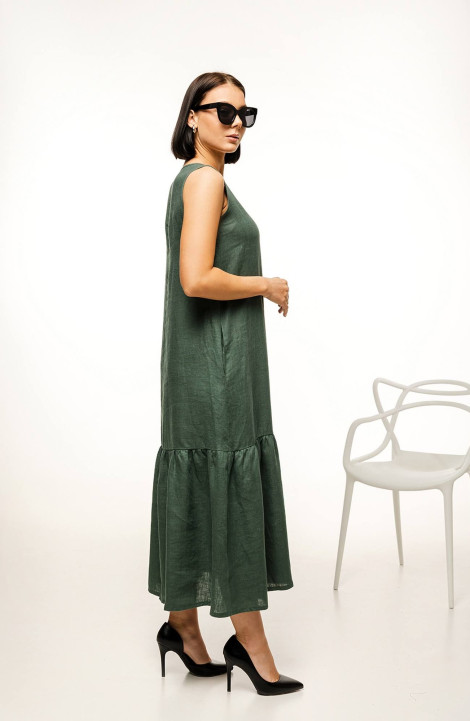 Платье Romgil 122ЛЛТК темно-зеленый