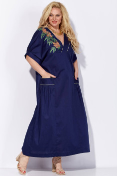 Платье Viola Style 01070 синий