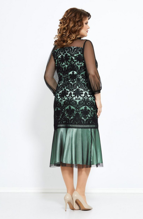 Шифоновое платье Mira Fashion 4767-2 зеленый