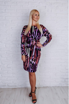 Трикотажное платье Avila 0616 фиолетовый