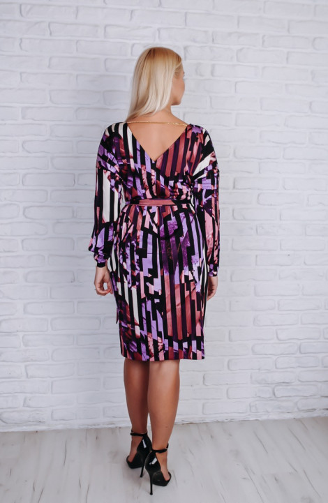 Трикотажное платье Avila 0616 фиолетовый
