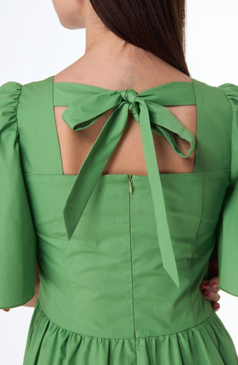 Хлопковое платье Anelli 1058 зеленый