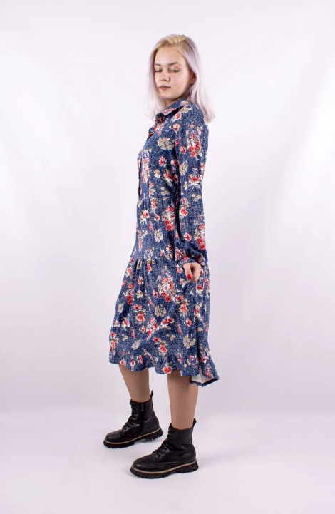 Трикотажное платье Mita ЖМ1118 голубой