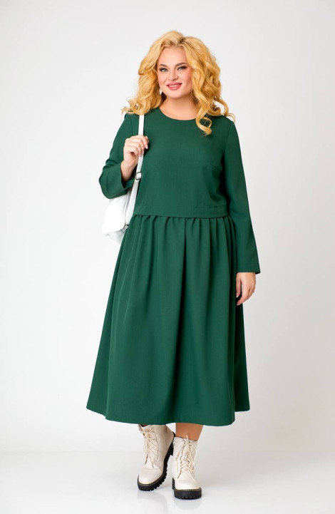 Платье Swallow 619 темно-зеленый