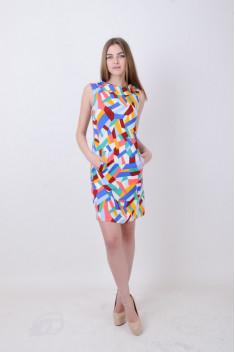 Трикотажное платье Mita ЖМ806 радуга