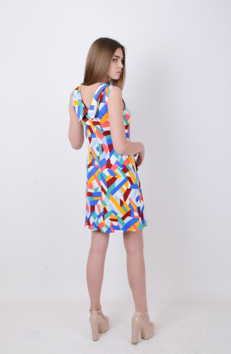 Трикотажное платье Mita ЖМ806 радуга