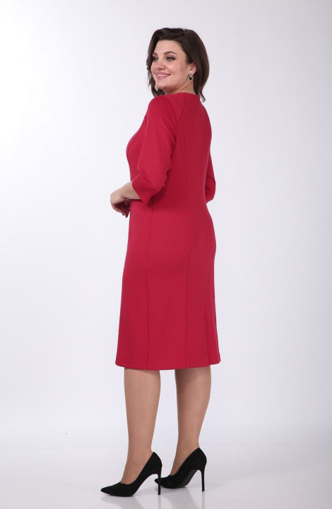 Трикотажное платье Lady Style Classic 1262 красные_тона