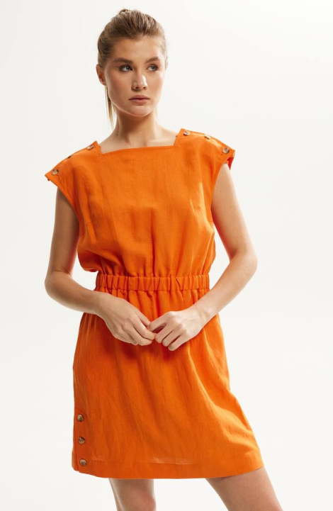 Платье DAVA 143 оранжевый