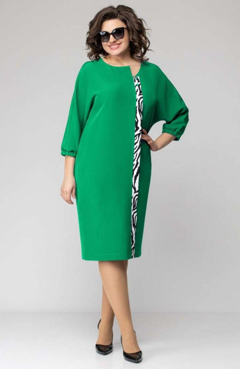 Платье EVA GRANT 7095 зелень