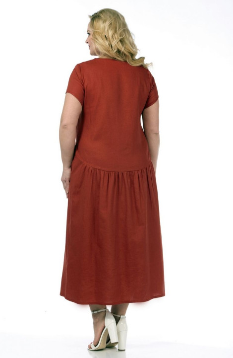 Льняное платье Jurimex 2911 бордо