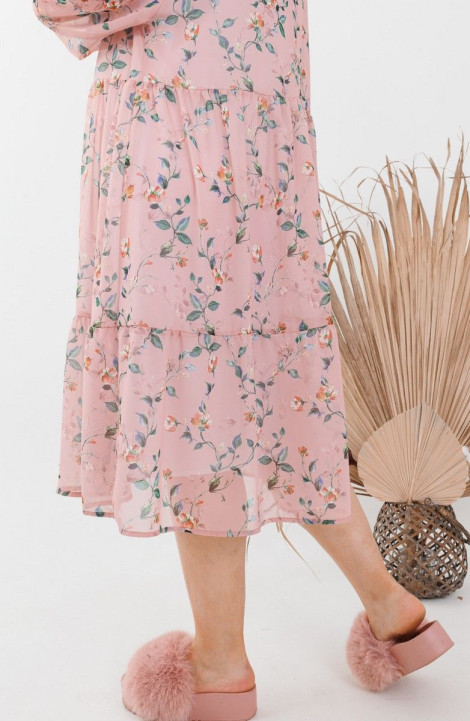 Шифоновое платье Anelli 1031.1 розовый