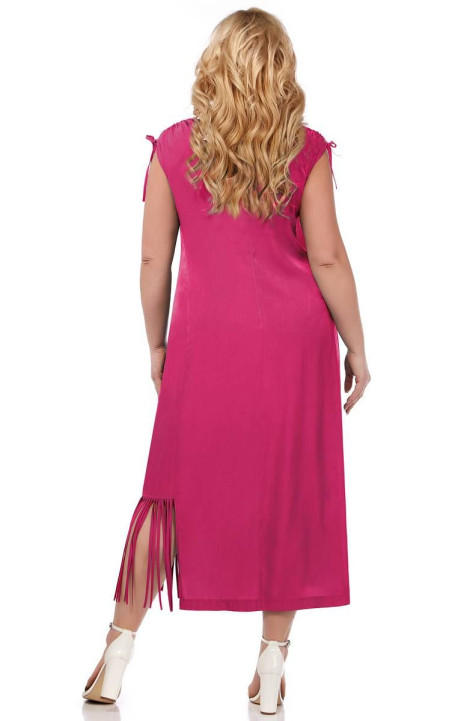 Льняное платье LaKona 11520 фуксия