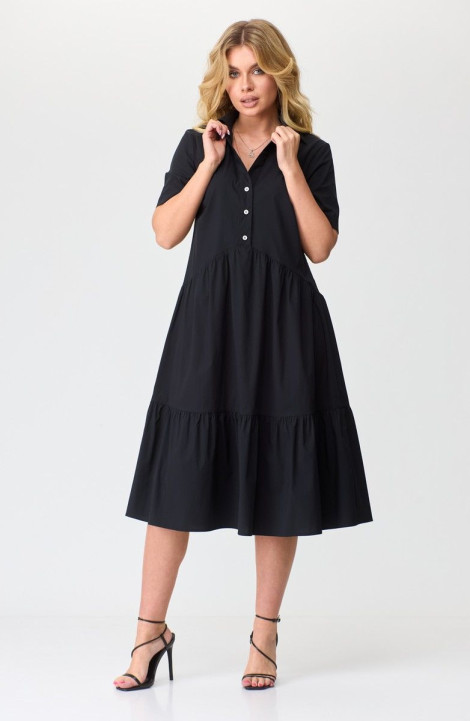 Хлопковое платье Talia fashion 402 черный