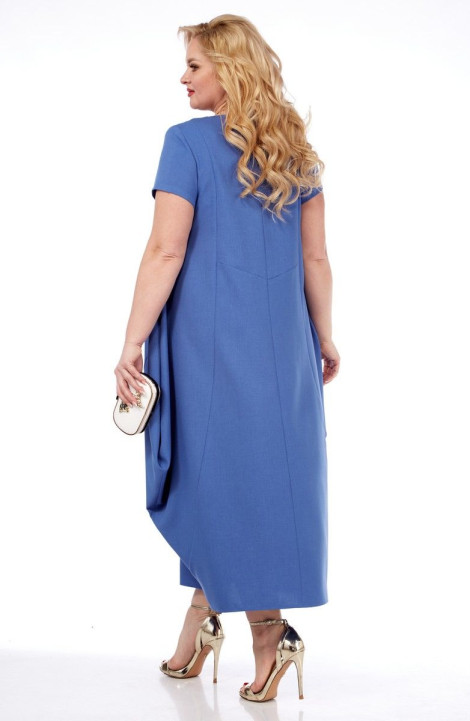 Льняное платье SVT-fashion 570 синий