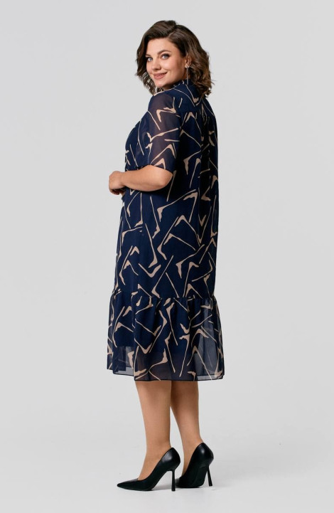 Шифоновое платье IVA 1468 синий