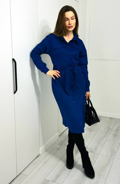 Трикотажное платье Patriciа F15285 синий