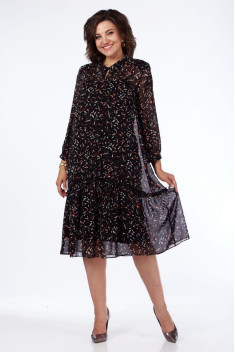 Шифоновое платье Милора-стиль 1124 штрихи