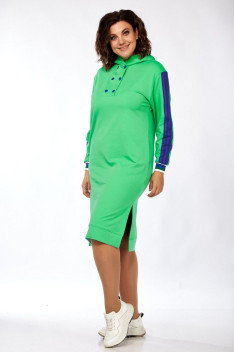 Трикотажное платье VI ORO 1018 зелень