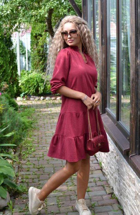 Платье Patriciа C15165 красновато-бордовый